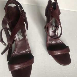 Wine red heels
